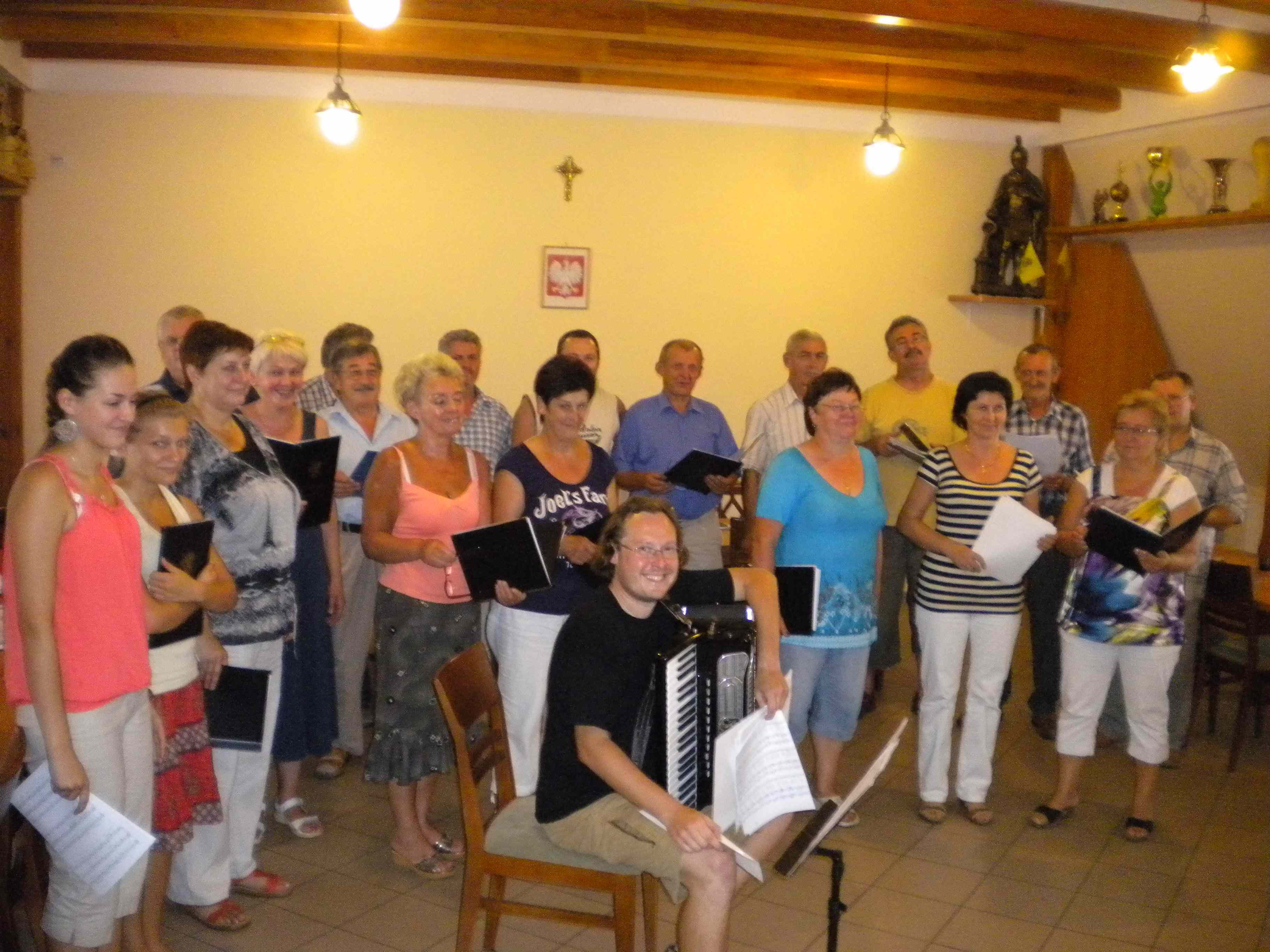 Próba przed koncertem. Luzino