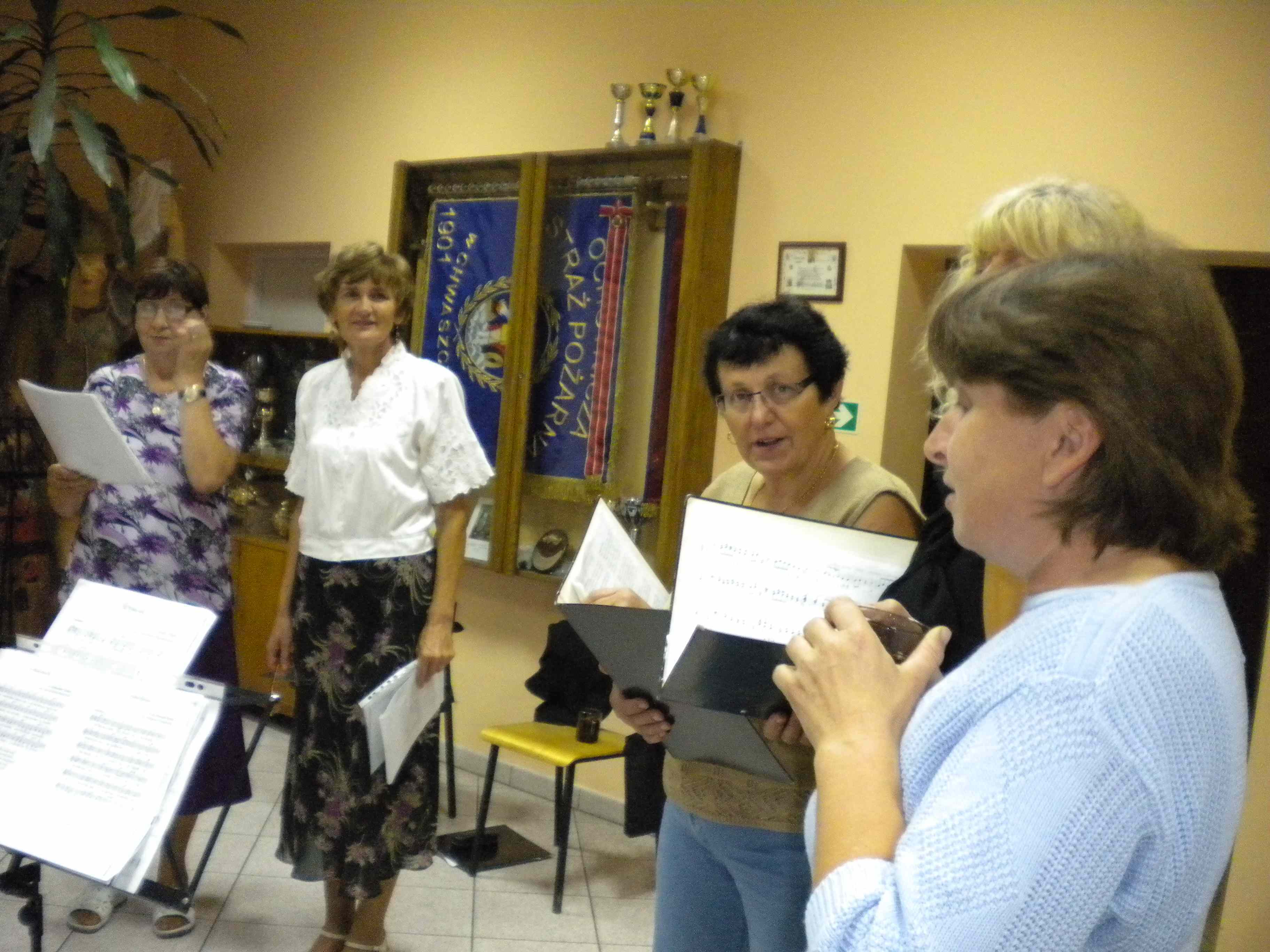 Kaszubki ćwiczą. Chwaszczyno