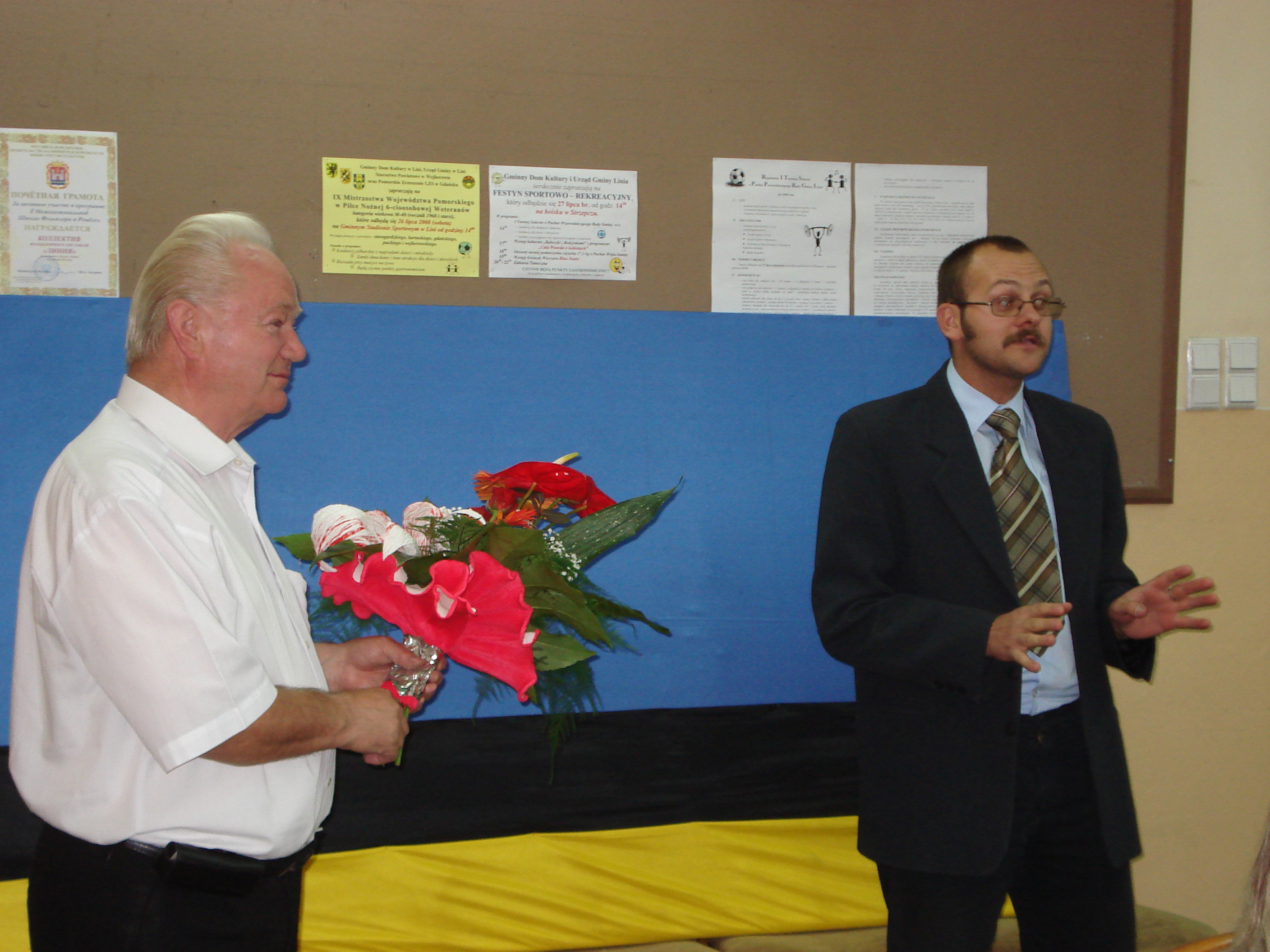 Próba w Lini. Gratulacje dla dyrektora